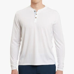 The SeaBreeze Henley | White -Fair Harbor Shop 20200118 FH Henley White 889 99392ecc 0af1 4918 bb36 c69e3b62527c