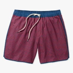 The Anchor | Nautical Red Wavy Geo -Fair Harbor Shop ACH6 613 Nautical Red Wavy Geo 01