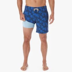 The Bayberry Trunk | Navy Windy Palms -Fair Harbor Shop BAY7 434 Navy Windy Palms ONFIG 002