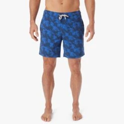 The Bayberry Trunk | Navy Windy Palms -Fair Harbor Shop BAY7 434 Navy Windy Palms ONFIG 020