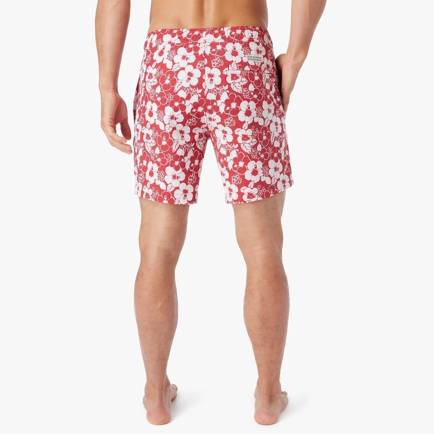 The Bayberry Trunk | Nautical Red Stamped Hibiscus 5 The Bayberry Trunk | Nautical Red Stamped Hibiscus - Image 5