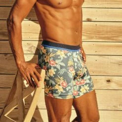 The BreezeKnit Boxer Brief | Yellow Tropics 11 The BreezeKnit Boxer Brief | Yellow Tropics -Fair Harbor Shop BREEZEKNITBOXERBRIE YELLOWTROPICS LIFESTYLE 001 jpg 61d9911f 96b3 4f6d ab81 1137663c709a