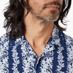 The Casablanca Shirt (3-Pack) -Fair Harbor Shop CAS2 494 Navy Tropical Bandana ONFIG 003 e9516dc4 4f82 42e6 b8d4 c20d67f041b2