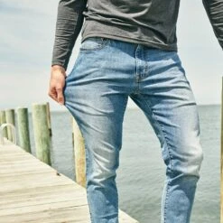 The Ultra-Stretch Driftwood Denim | Beach Wash -Fair Harbor Shop DDP0 975 BEACH WASH ONFIG 004 e3027319 8dd0 4029 9242 23a416502701