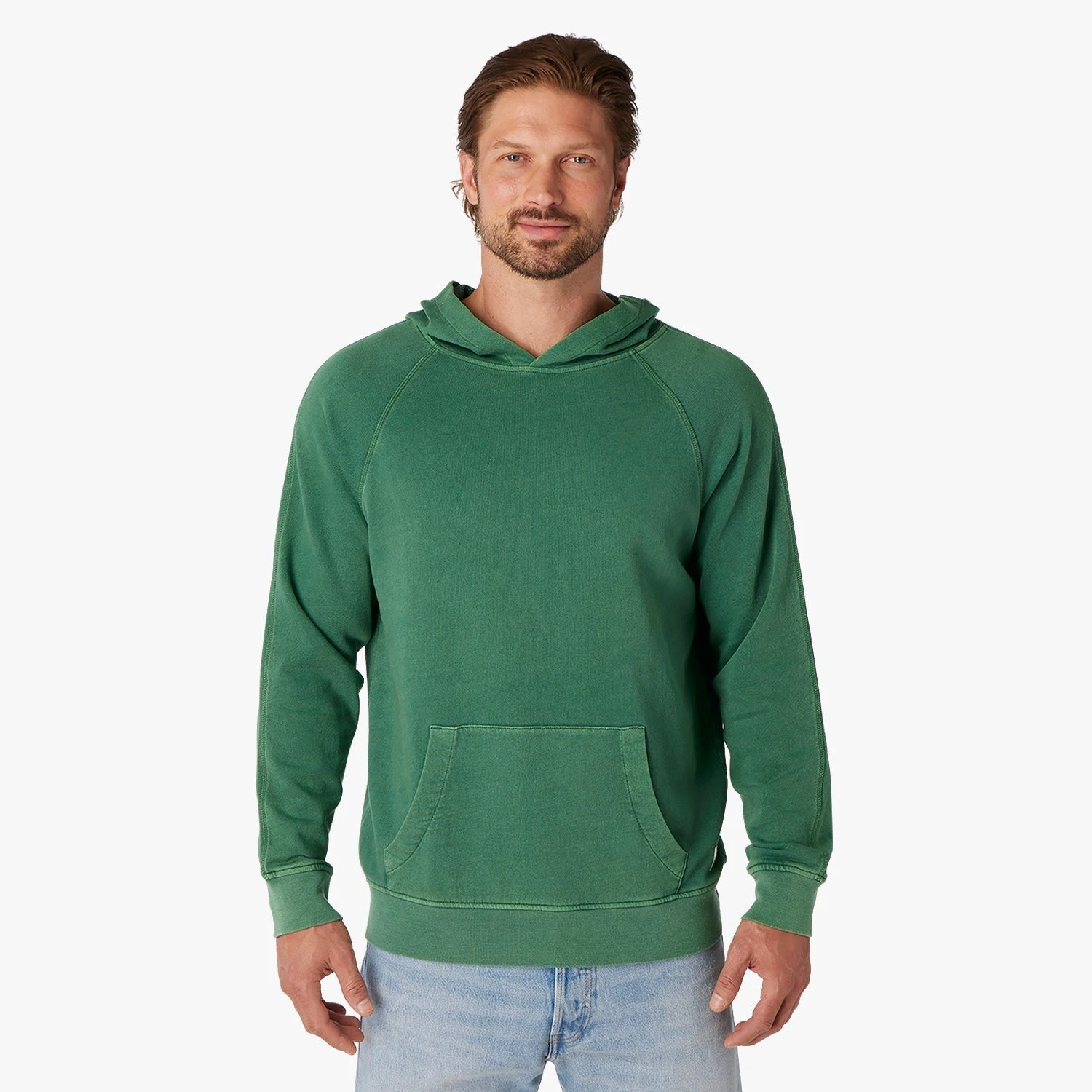 The Vintage-Wash Saltaire Hoodie | Coastal Green 3 The Vintage-Wash Saltaire Hoodie | Coastal Green - Image 3