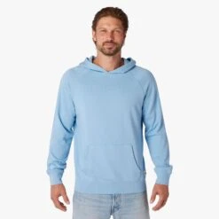 The Vintage-Wash Saltaire Hoodie | Surf Blue -Fair Harbor Shop F22 SALTAIREHOODIE SURFBLUE ON FIG 0239 4b22d753 54d2 4fac 9a60 37757e548b65