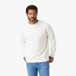The Vintage-Wash Saltaire Crewneck | Ivory -Fair Harbor Shop SCN2 121 IVORY ONFIG 002 61bdcdb7 902b 4517 952d 3ca8bd528180