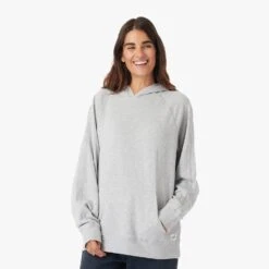 The Vintage-Wash Saltaire Hoodie | Heather Grey -Fair Harbor Shop SHO1 023 HEATHER GREY ONFIG WOMEN 001 2a7201a7 3361 4394 b580 babc70f51a4f