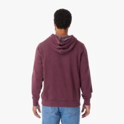 The Vintage-Wash Saltaire Hoodie | Burgundy -Fair Harbor Shop SHO1 602 BURGUNDY ONFIG 003 d58bb0d5 183c 4935 bc93 8c0a58d28274