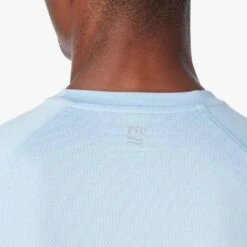 The BreezeKnit™ Tee | Light Blue -Fair Harbor Shop SP23 ON FIG BREEZEKNIT HEATHER BLUE 042 83c053fb 8160 4692 93db a353170f7165