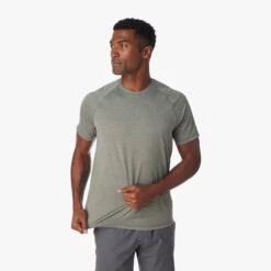 The BreezeKnit™ Tee | Thyme -Fair Harbor Shop SP23 ON FIG BREEZEKNIT HEATHER DARK GREEN 043 ef18661f 207d 4ef8 a9a4 d6bba519fa71