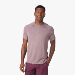The BreezeKnit™ Tee | Beach Plum -Fair Harbor Shop SP23 ON FIG BREEZEKNIT HEATHER PLUM 028 622e8ac9 7c99 4846 bd25 1ca708617c8b