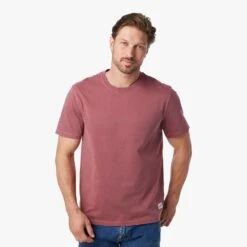 The Saltaire Tee | Beach Rose -Fair Harbor Shop SP23 ON FIG SALTAIRE TEE CRIMSON 2559 08b10911 426a 418e 9423 2f613a0c2a66