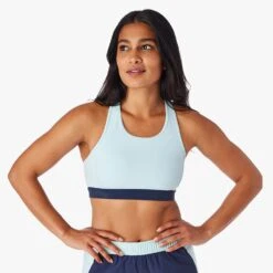The Corliss Sports Bra | Light Blue Colorblock -Fair Harbor Shop SS22009 SP22 instudio photo Look10 CLB12 452 008 1e50b0fe d4e9 490a a2b8 71bb5a280283