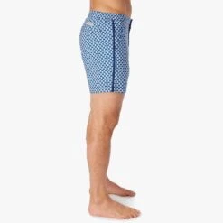 The Sextant Trunk | Sky Blue Retro Flower -Fair Harbor Shop SXT6 495 Sky Blue Retro Flower ONFIG 003 f0e30b4f 1a00 4d29 b318 ef38c1342b6e