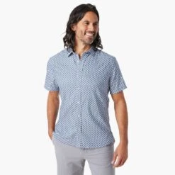 The Windward Shirt (2-Pack) -Fair Harbor Shop WSS1 478 Navy Geo ONFIG 002 af0102fc 7462 4222 8f62 7456b55d2435
